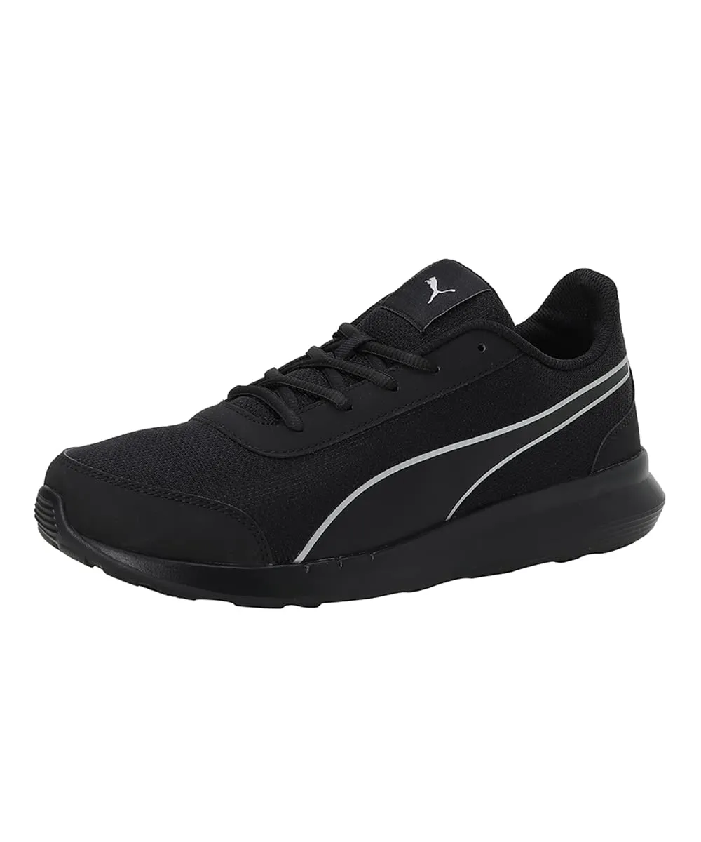 Puma mens Dazzler Black-Silver Running Shoe - 11 UK (39178201)